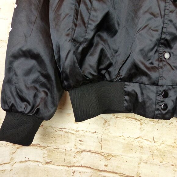 Justin Bieber Purpose World Tour Bomber Jacket Adult M Black Satin Long Beach - Picture 4 of 12